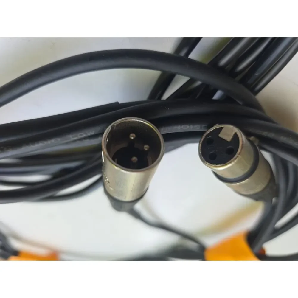 3 PACK 3-PIN XLR FEMALE to 1/4 MALE TS mono MIC MICROPHONE cable cord 15 ft foot